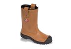 Tan Fur lined Safety Rigger Boot