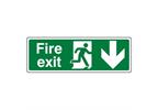 Fire Exit Arrow Down