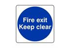 Fire Exit Keep Clear Small