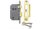 Union 2277 Brass 3 Lever Mortise Sashlock